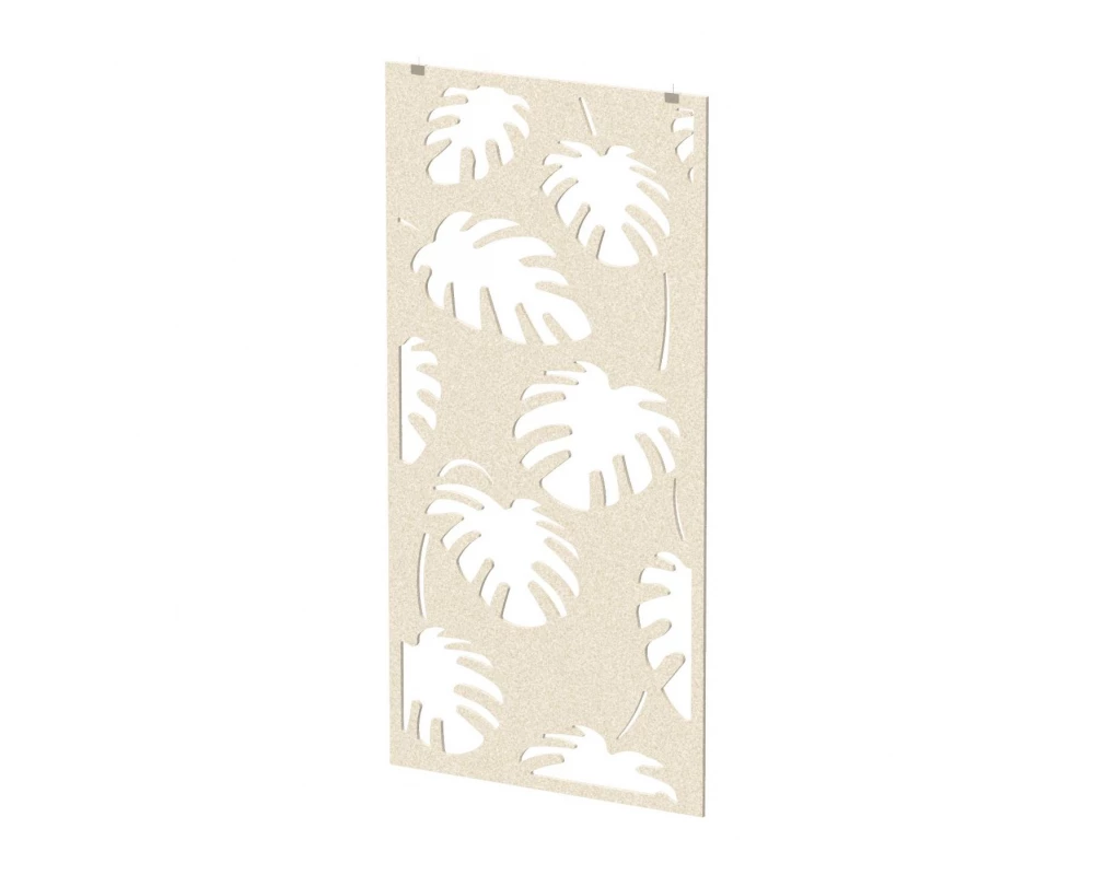 Перегородка с декором "Пальмы" 100х1,2х200 Forest Office Лебединый пух