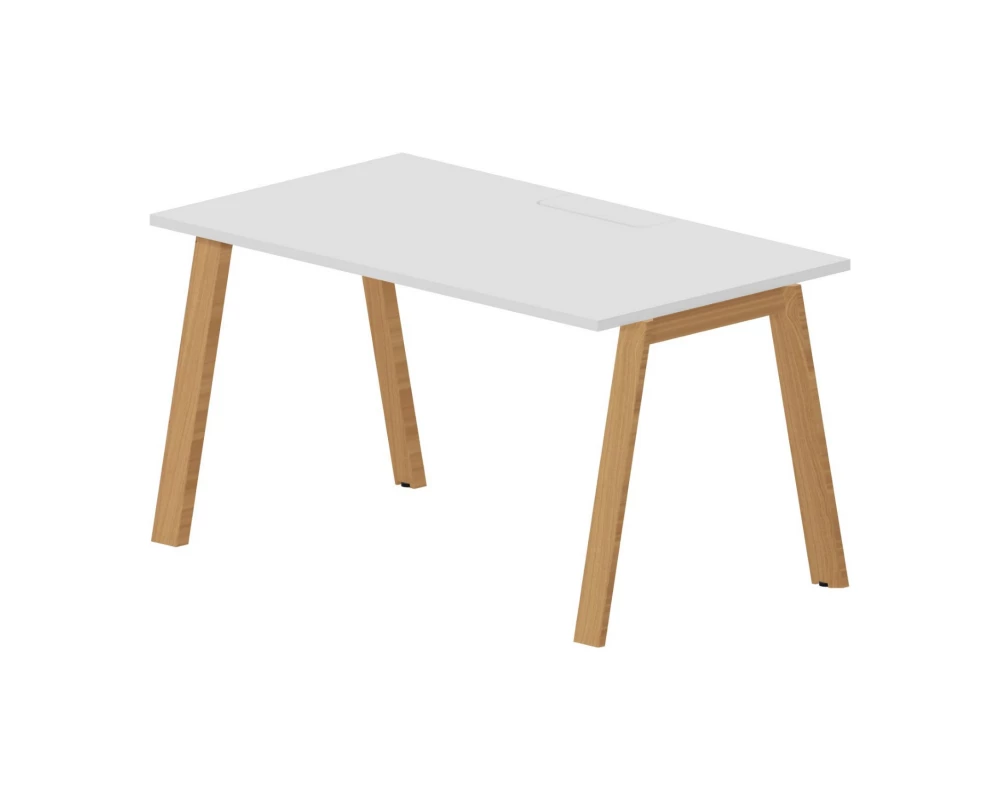 Стол для переговоров 140х80х75 (меламин. аутлет) Artwood Белый/Бук