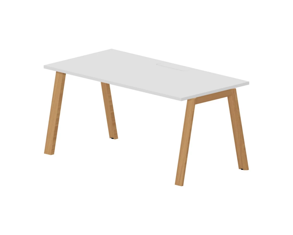 Стол для переговоров 160х80х75 (меламин. аутлет) Artwood Белый/Бук