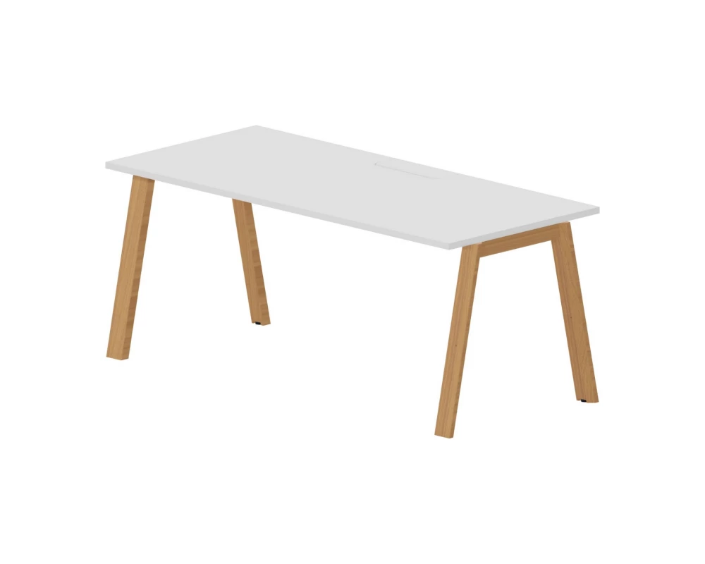 Стол для переговоров 180х80х75 (меламин. аутлет) Artwood Белый/Бук