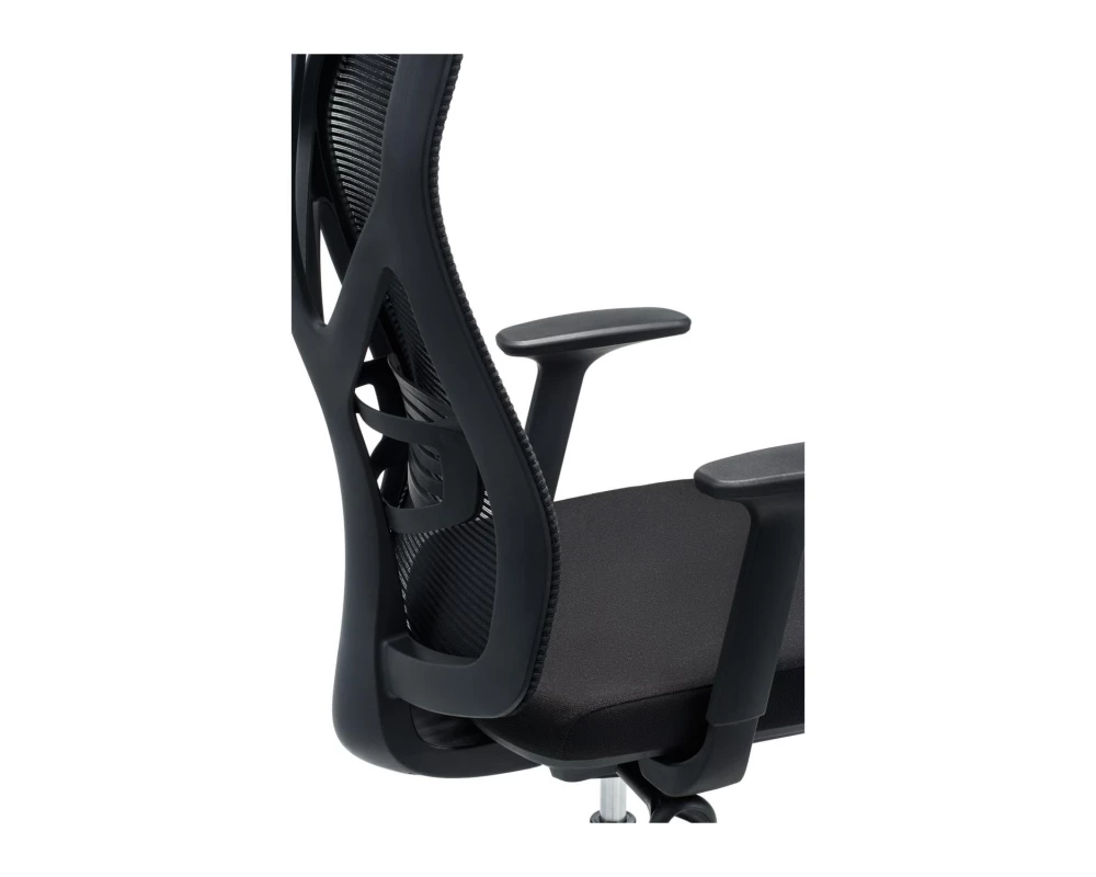 Кресло VIKING-11 M122С-1 Сетка/Ткань, Черный