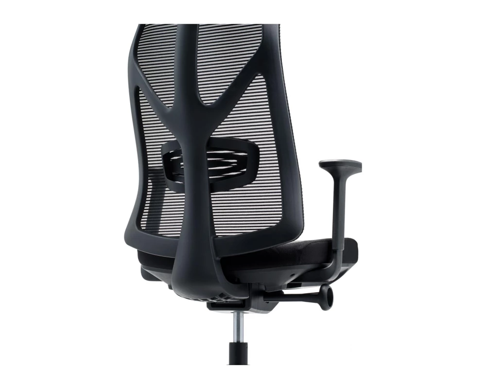 Кресло VIKING-11 M122С-1 Сетка/Ткань, Черный