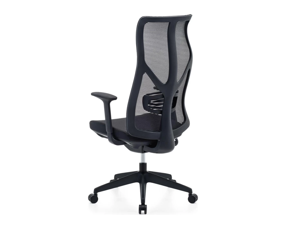 Кресло VIKING-11 M122С-1 Сетка/Ткань, Черный