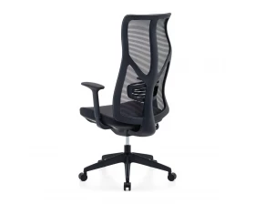 Кресло VIKING-11 M122С-1 Сетка/Ткань, Черный images