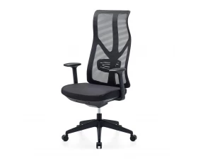 Кресло VIKING-11 M122С-1 Сетка/Ткань, Черный images