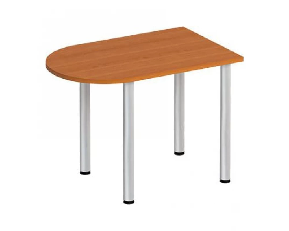 Стол письменный полукруглый на хромированных опорах ФР 2104 Formula