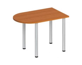 Стол письменный полукруглый на хромированных опорах ФР 2104 Formula images