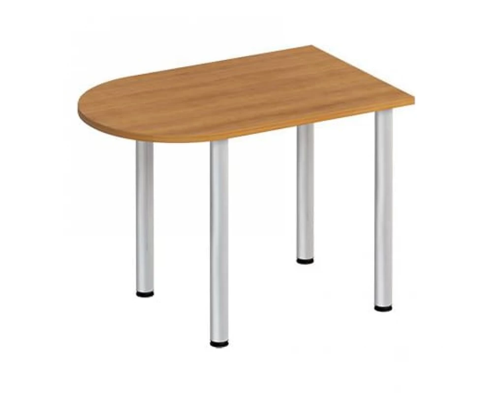 Стол письменный полукруглый на хромированных опорах ФР 2104 Formula