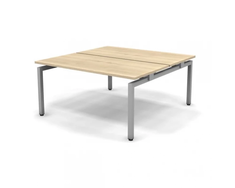 Стол рабочий металлический 2 столешницы 158x163x74,3 Europe