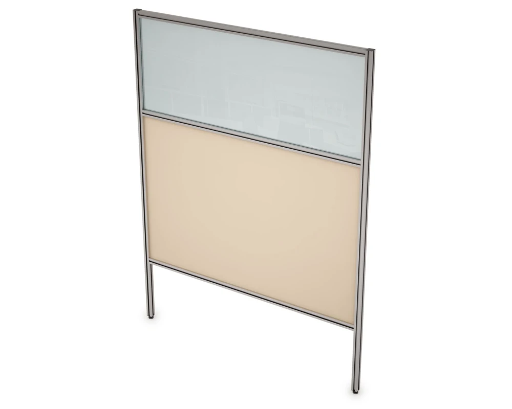 Перегородка напольная комби ЛДСП+Стекло+Просвет 700x1600x29 АРГО