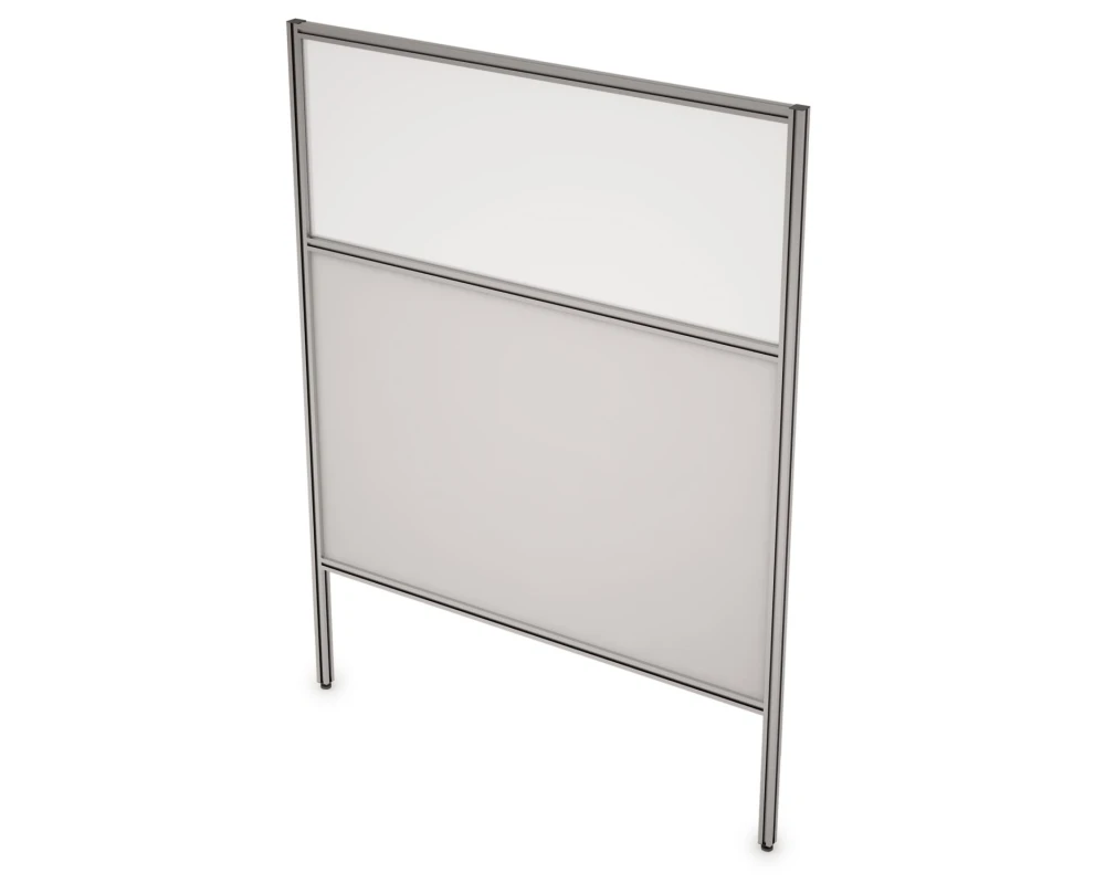 Перегородка напольная комби ЛДСП+Стекло+Просвет 700x1600x29 АРГО