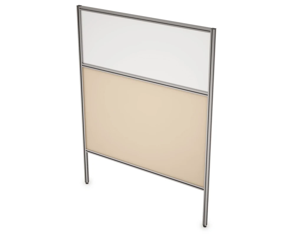 Перегородка напольная комби ЛДСП+Стекло+Просвет 700x1600x29 АРГО