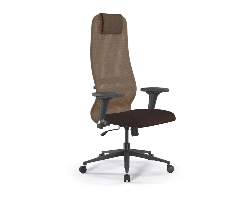 Кресло Sit 8 B1-9D M09.B11.G19.W02 Сетка/Ткань, Светло-коричневый/Коричневый