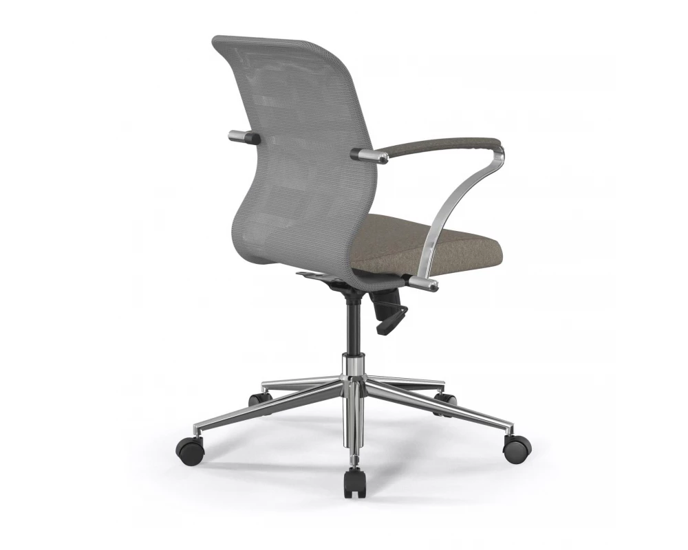 Кресло Sit 8 M4-9K M09.B23.G18.W01 Сетка/Ткань, Серый/Песочный