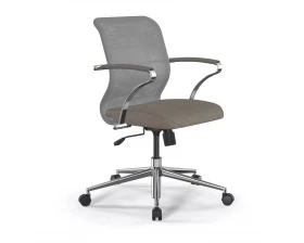 Кресло Sit 8 M4-9K M09.B23.G18.W01 Сетка/Ткань, Серый/Песочный images