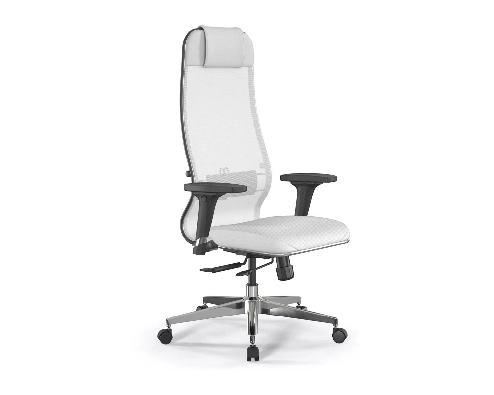Кресло SynchroSit 10 B1-115D M18.B22.G18.W02 Сетка/Экокожа, Белый