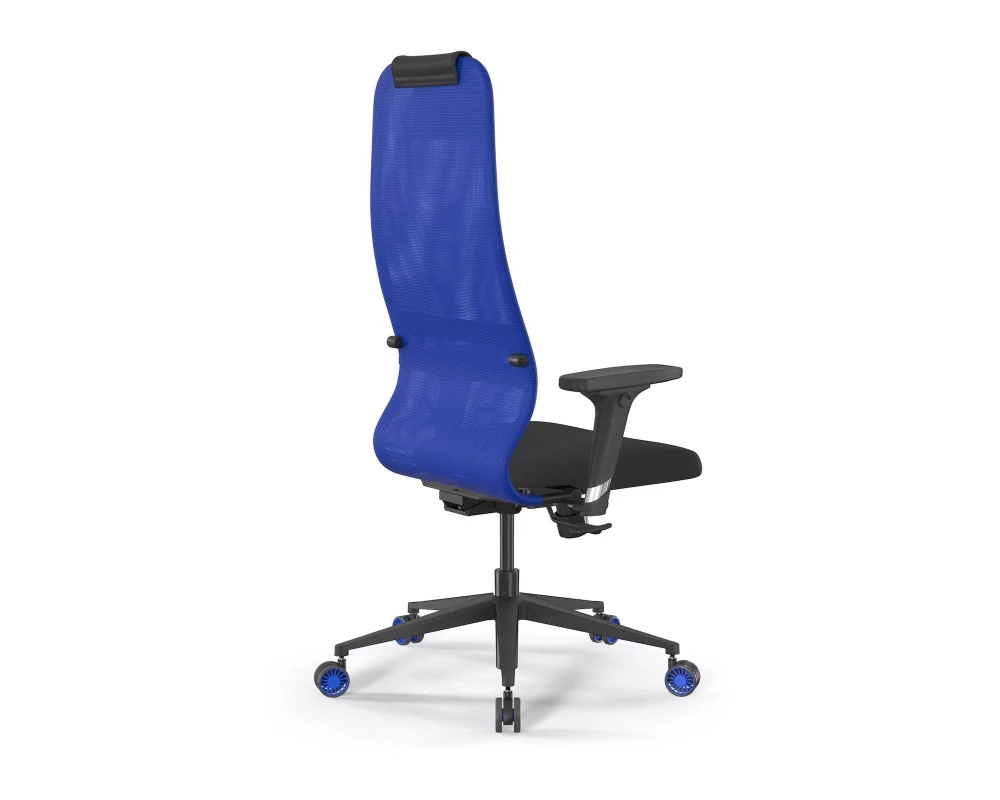 Кресло SynchroSit 8 B1-9D M25.B11.G19.W27 Сетка/Ткань, Синий/Черный