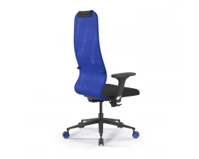 Кресло SynchroSit 8 B1-9D M25.B11.G19.W27 Сетка/Ткань, Синий/Черный images