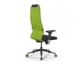 Кресло SynchroSit 8 B1-9D M25.B11.G19.W29 Сетка/Ткань, Зеленый/Черный images