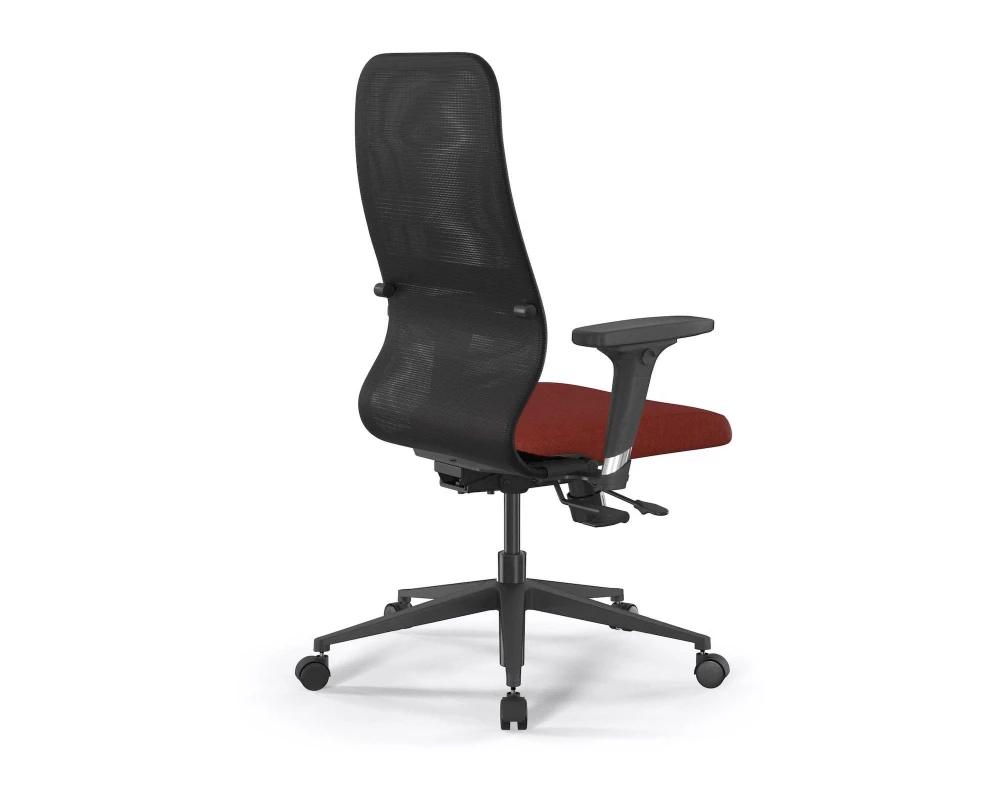 Кресло SynchroSit 8 B2-9D M18.B11.G19.W02 Сетка/Ткань, Черный/Красный