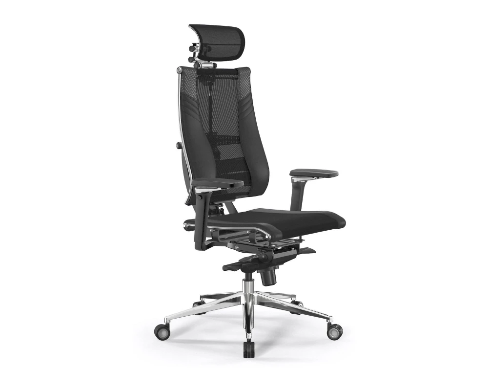 Кресло Y 4DT B2-15D M06.B35.G11.W04 Сетка/Экокожа, Черный