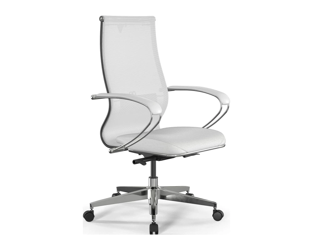 Кресло SynchroSit 10 B2-163K M24.B22.G18.W02 Сетка/Экокожа, Белый