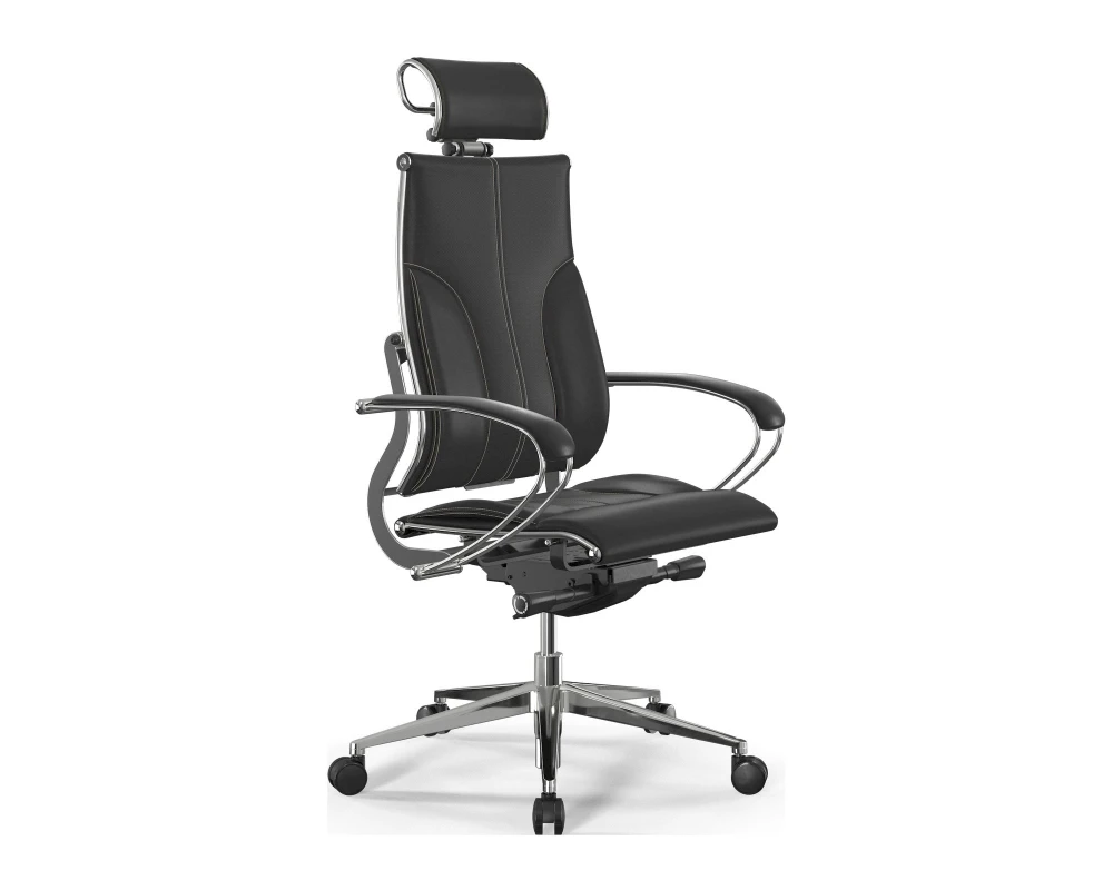 Кресло Y 2DM B2-10K M26.B32.G25.W03 (бежевая строчка) Экокожа, Черный