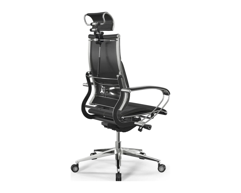 Кресло Y 2DM B2-10K M26.B35.G25.W04 (бежевая строчка) Экокожа, Черный