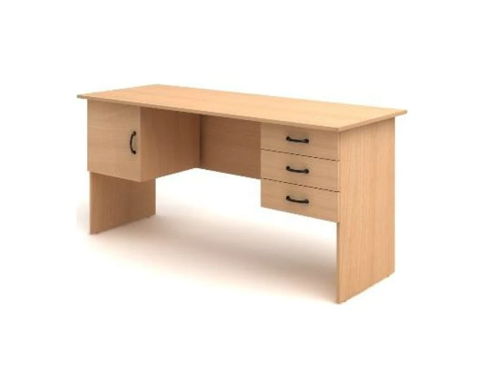 Стол 2-тумбовый (3 ящика + дверка) (1600х600х750) СК29 Канц