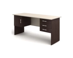 Стол 2-тумбовый (3 ящика + дверка) (1600х600х750) СК29 Канц images