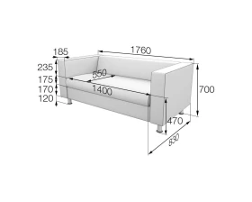 Диван 3-местный ALE3 Алекто MVK images