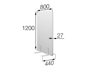 Мобильная прегородка FX-80/120 Фикс MVK images