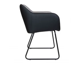 Кресло Norden Bravo Экокожа/Ткань, Серый/Черный images