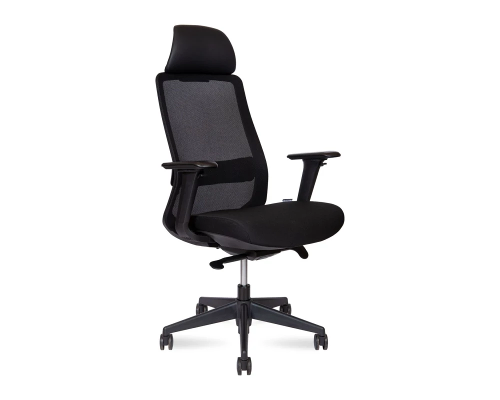 Кресло Norden Como black Сетка/ Ткань, Черный