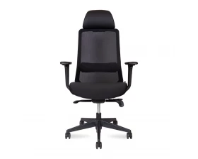 Кресло Norden Como black Сетка/ Ткань, Черный images