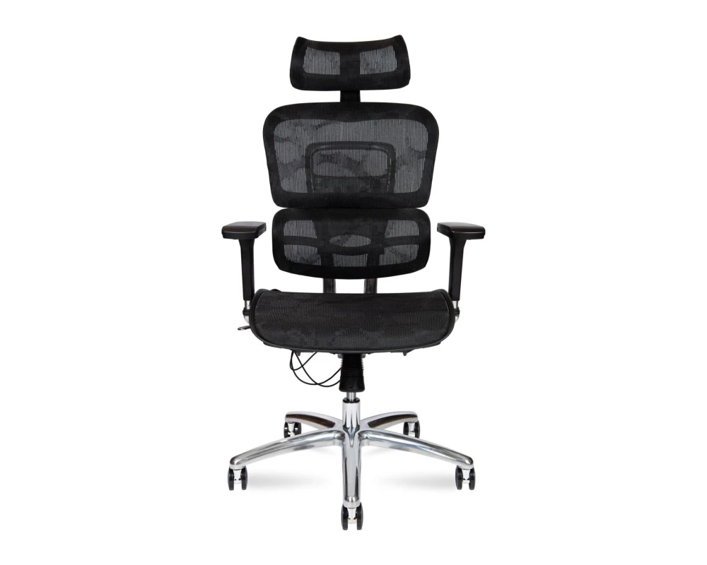 Кресло Norden Kron aluminium black Сетка, Черный