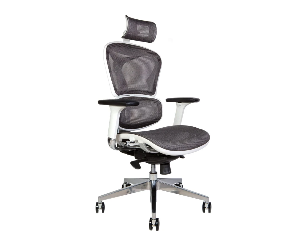 Кресло Norden Хироу / Hero white Сетка, Серый