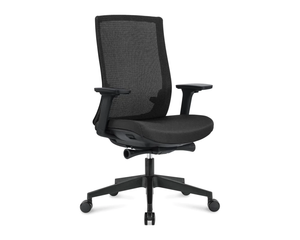 Кресло Norden Ruby black LB Сетка/Ткань, Черный