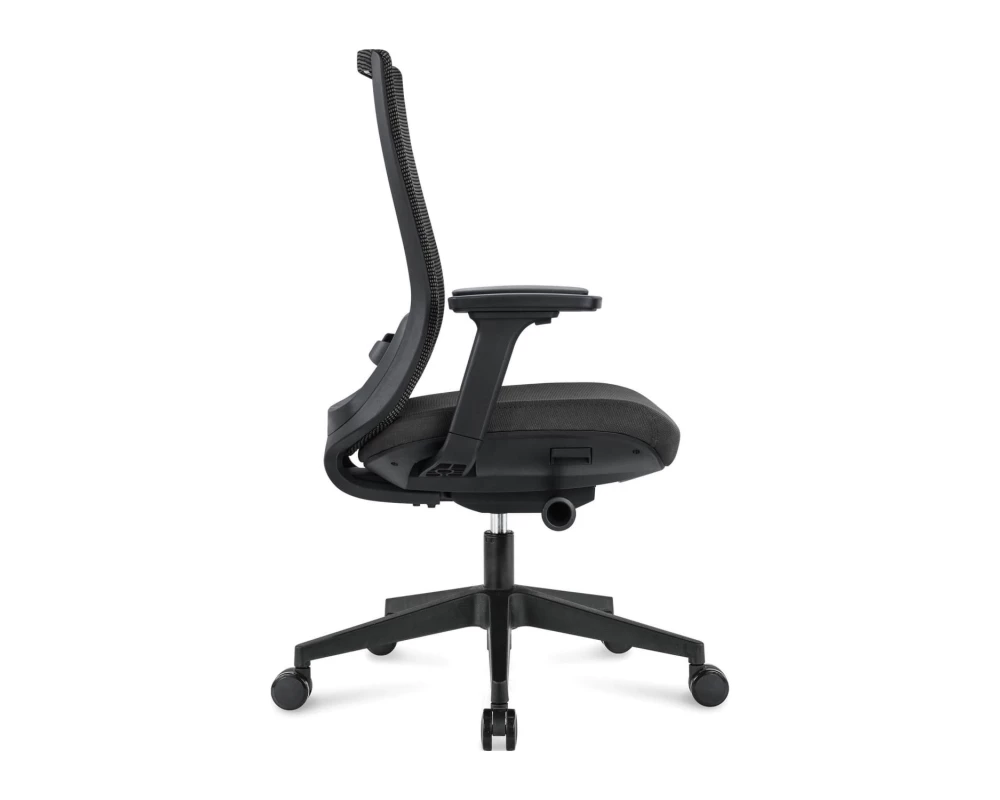 Кресло Norden Ruby black LB Сетка/Ткань, Черный