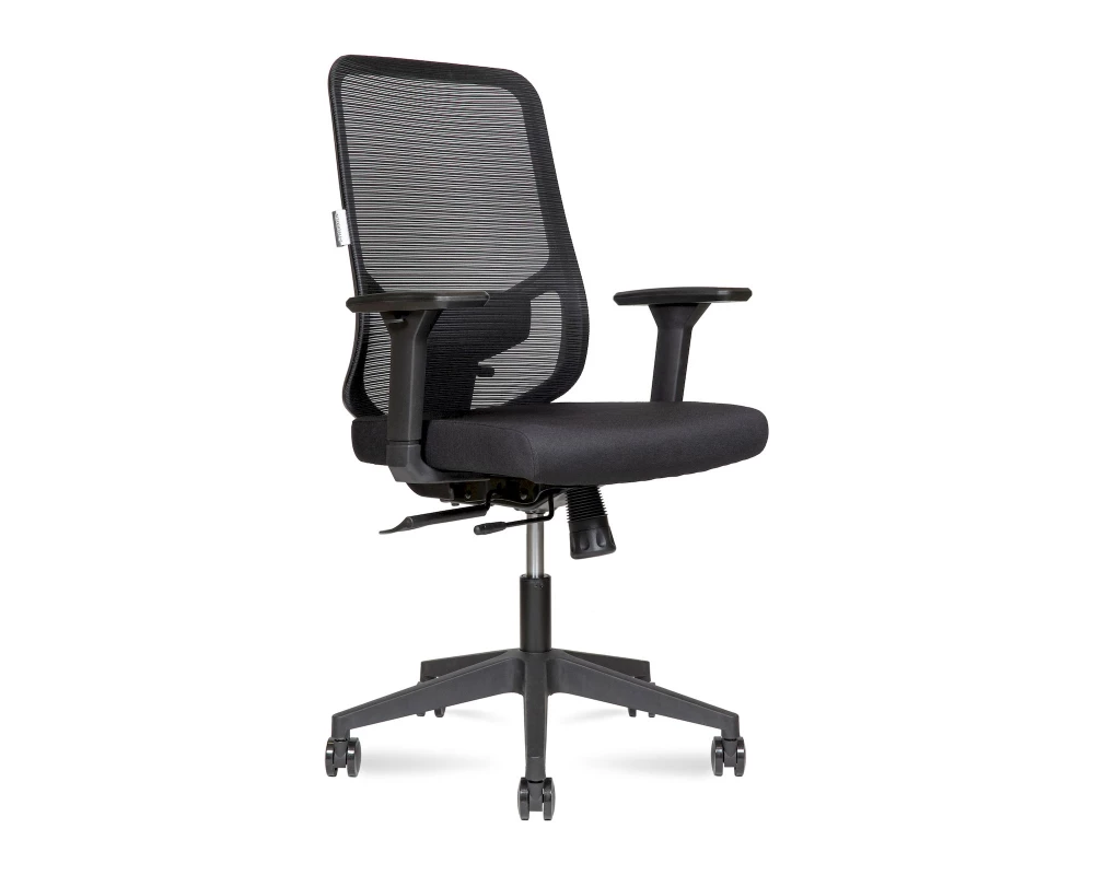 Кресло Norden Best LB Сетка/Ткань, Черный