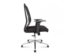 Кресло Norden Tema Сhrome 2D LB Сетка/Ткань, Черный images