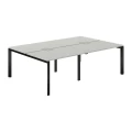 Серый бархат/Белый
