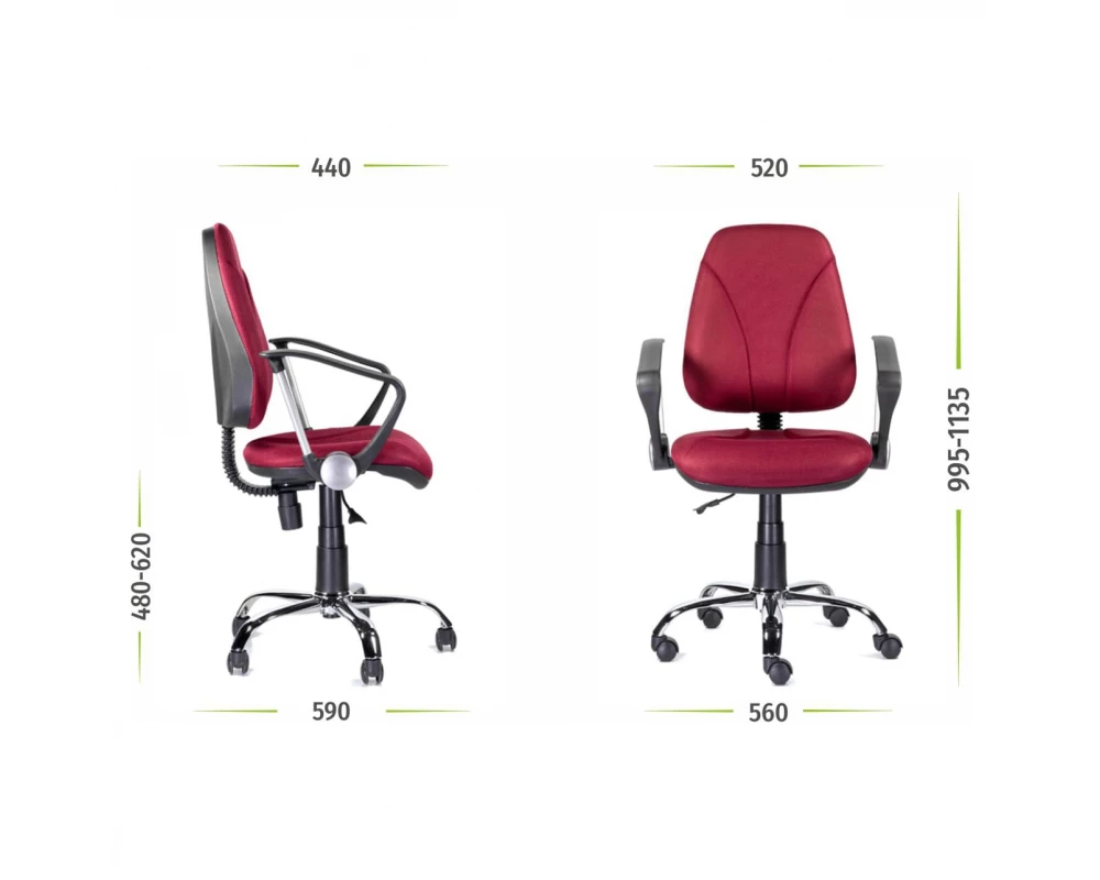 Кресло Клио С-101 Нептун ПВМ хром